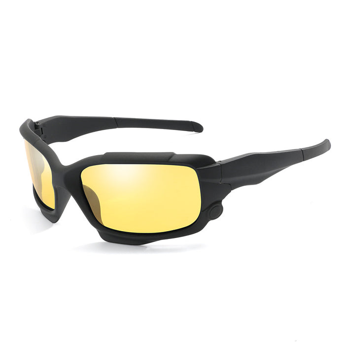 Lunettes de soleil polarisées pour homme, idéales pour les activités de plein air comme la moto