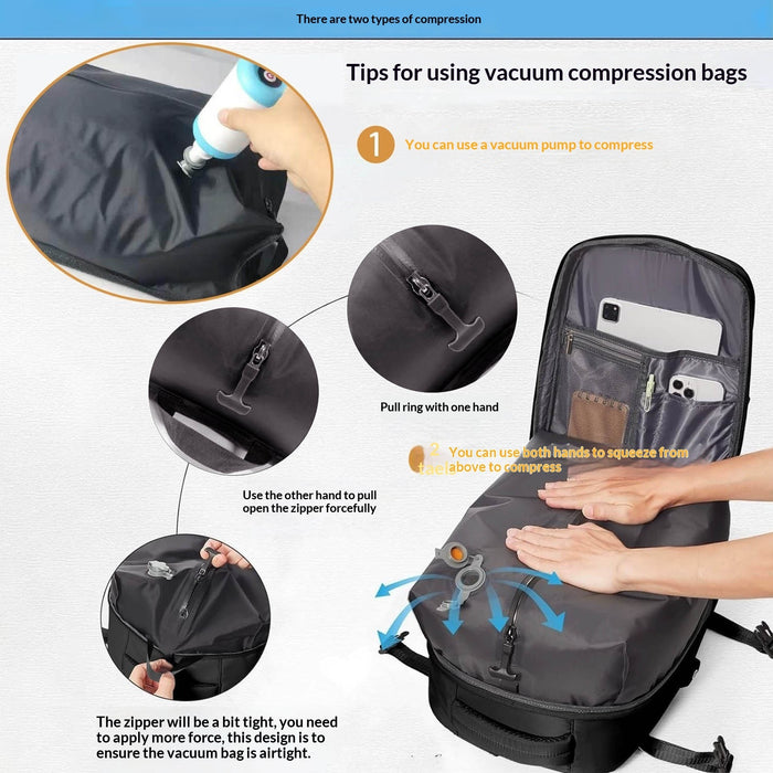 Sac à dos décontracté pour homme, imperméable, pour ordinateur portable, avec séparation sec-humide