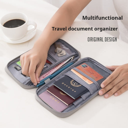 Bolsa portátil para tarjetas de viaje a prueba de agua para avión