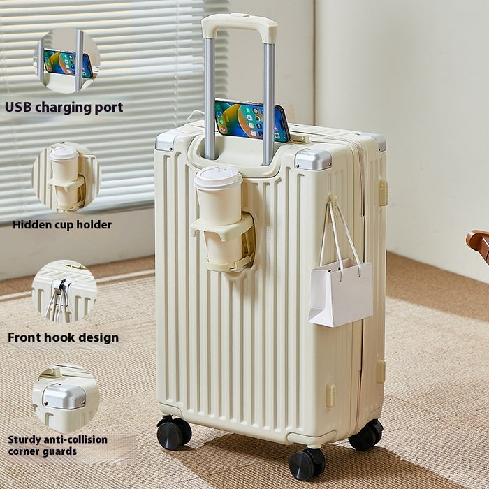 Valise à fermeture éclair multifonctionnelle portable avec cadenas à mot de passe