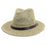 Sombrero de paja panamá, estilo europeo y americano, para protección solar, para verano, viajes, playa, tejido.