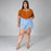 Pantalones cortos de mezclilla de cintura alta, deshilachados, con borlas, estilo retro, con personalidad, para mujer