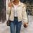 Contrast-Trim Cardigan Jacket For Women