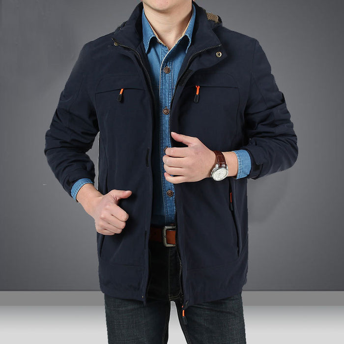Chaqueta impermeable y transpirable para exteriores para hombre