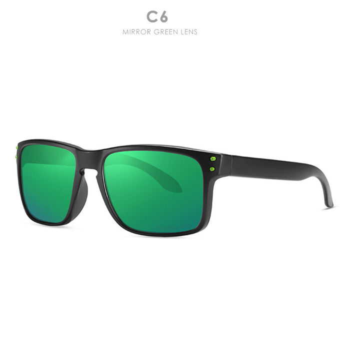 Lunettes de soleil carrées de sport multicolores pour hommes et femmes