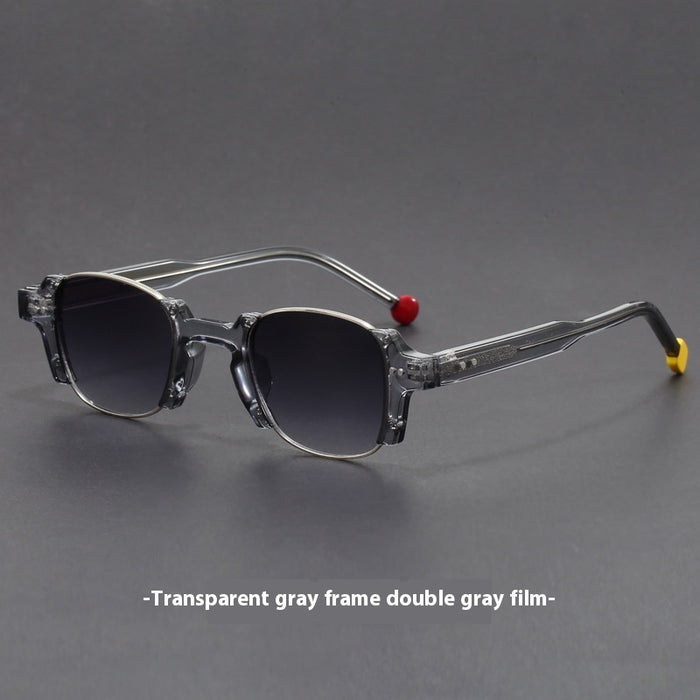 European And American Retro Pin Sun Glasses Korean Hong Kong Style Square Frame Sunglasses