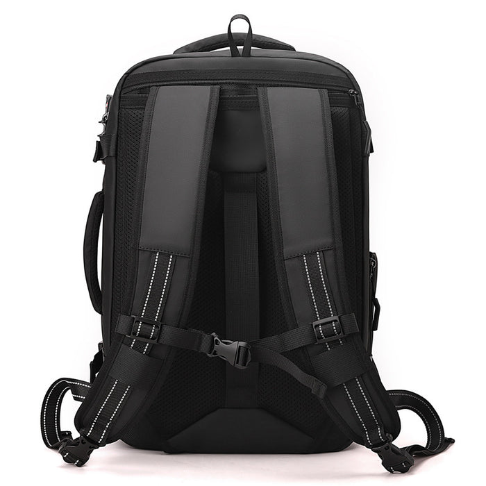 Men's Belt Password Lock Business Backpack Scalable Backpack