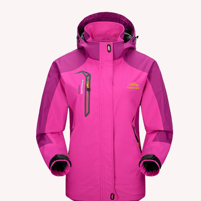 Veste coupe-vent et neige tridimensionnelle pour hommes et femmes d'âge moyen et âgés