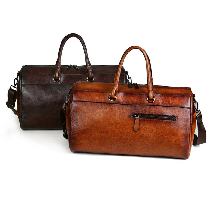 Sac en cuir de qualité supérieure fait main, style rétro, grande capacité