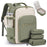 Travel Airline Carry-On Luggage Set With 3 Organizer Pouches