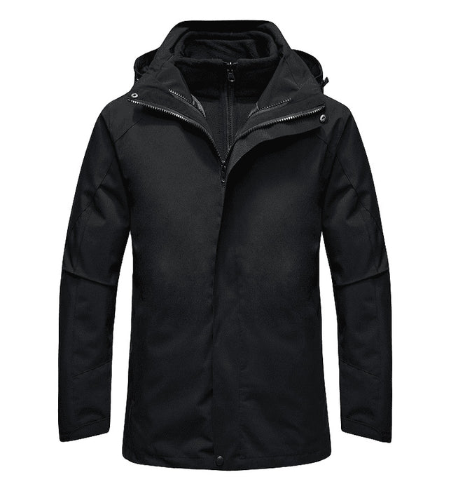 Veste trois-en-un imperméable et thermique amovible pour le travail