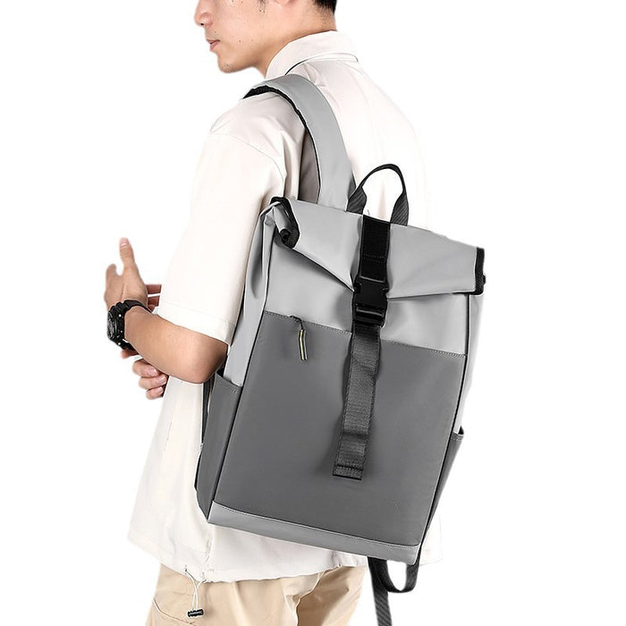 Sac à dos de mode décontracté pour hommes et femmes, nouveau sac à dos pour ordinateur portable, en tissu Oxford imperméable, sac à dos de voyage courte distance pour hommes, noir