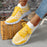 Zapatillas Flyknit con cordones y cuadros en bloques de color, de malla, informales, transpirables, para caminar y correr, para mujer
