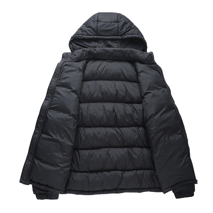 Hooded Cotton Jacket Men's Warm Quilted Jacket