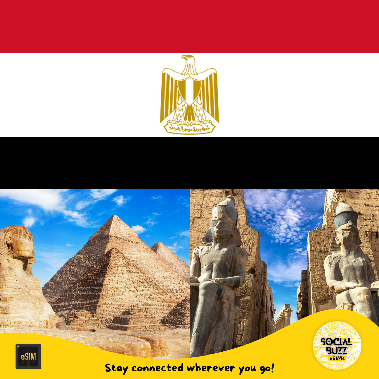Plan de datos de Internet eSIM de Egipto 