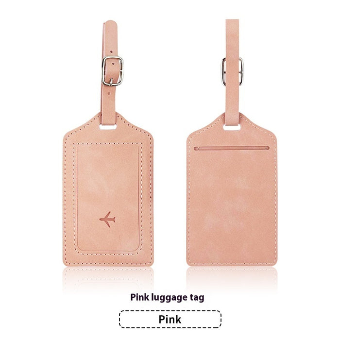 Ensemble porte-passeport en cuir PU anti-magnétique et étiquette à bagages