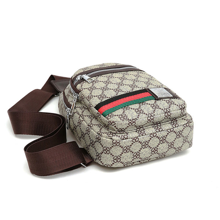 Nueva mochila informal de piel sintética suave con contraste de colores para hombre y mujer, bandolera de viaje, pequeña y moderna.