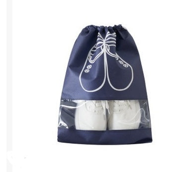 Bolsa impermeable para zapatos de 2 tamaños, bolsa de almacenamiento, bolsa de viaje, bolsa portátil con cordón, organizador, funda, organizador de ropa no tejida 