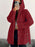 Hooded Loose Plush Coat Women's Regular Sleeve