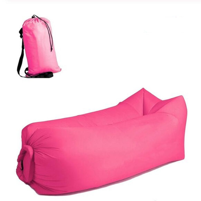 Inflatable Lazy Sofa Outdoor Beach Camping Sleeping Bag Airbed Portable Air Sofa