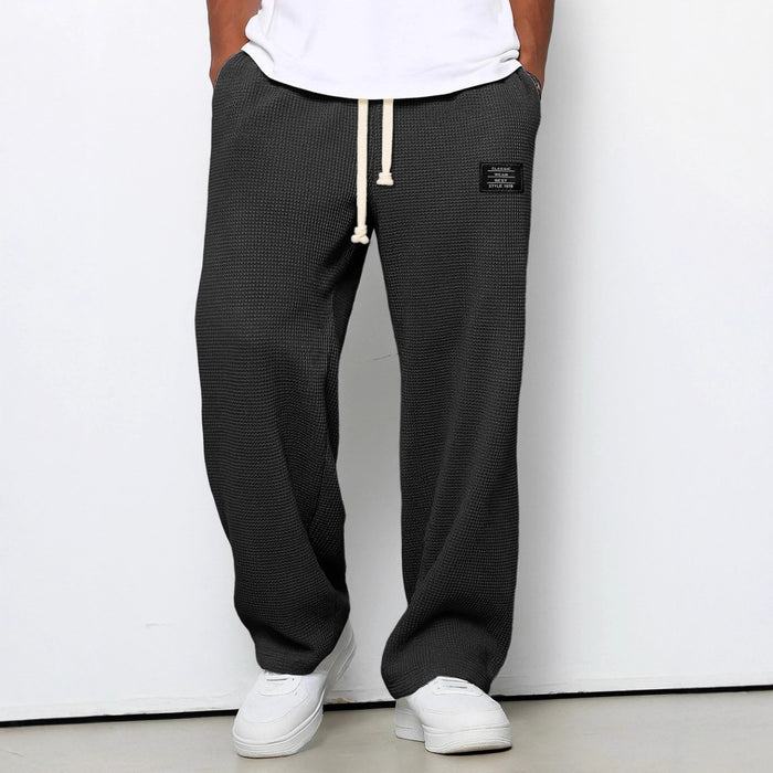 Pantalon de sport décontracté ample et droit pour homme, collection printemps-automne.