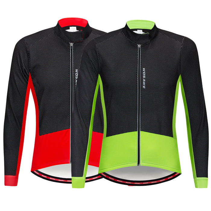 Autumn and winter cycling wear fleece warm jacket