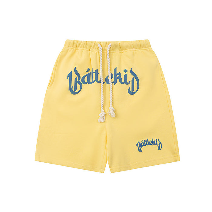 Pantalones cortos de moda Hip Hop Casual Street Retro Pantalones deportivos recortados