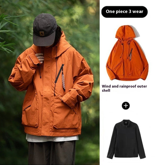 Veste d'extérieur de printemps Mountainvalley23SS, coupe-vent, imperméable, à capuche, fonctionnelle, pour hommes et femmes