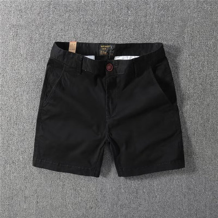 Pantalones casuales de color liso para hombre