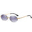 Metal Frame Oval Punk Multicolor Colorful Sun Glasses