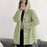 Hooded Loose Plush Coat Women's Regular Sleeve