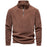 Fashion Personality Stand-collar Zippered Sweatshirt With Fleece Winter Casual Pullover Top Men's Clothing