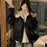 Thickened Warm Leather Short Jacket With A Mountain Eagle Fur Collar