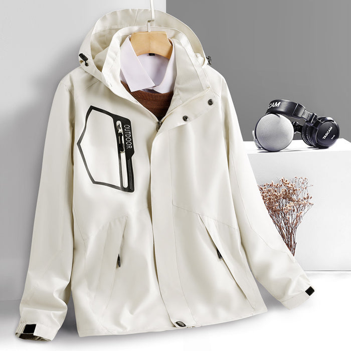 Veste imperméable fine coupe-vent pour activités de plein air