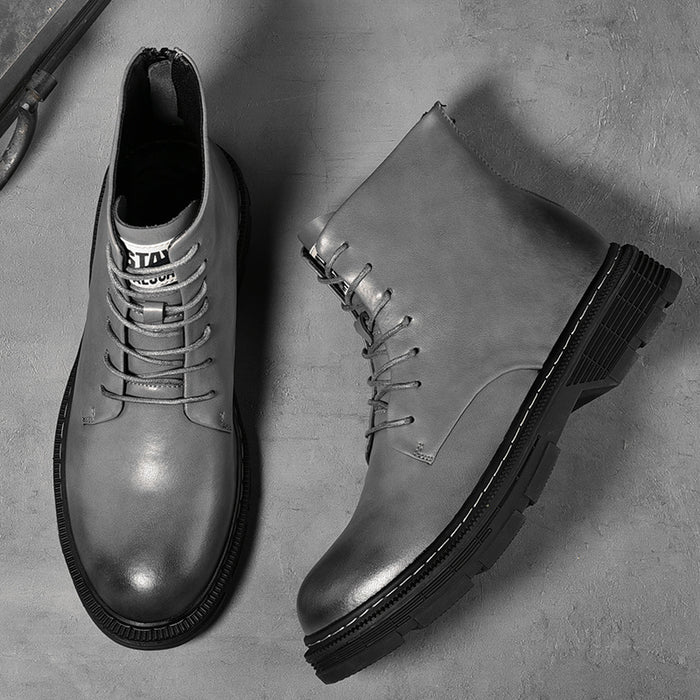 Bottes de loisirs de plein air à plateforme, fermeture éclair tendance