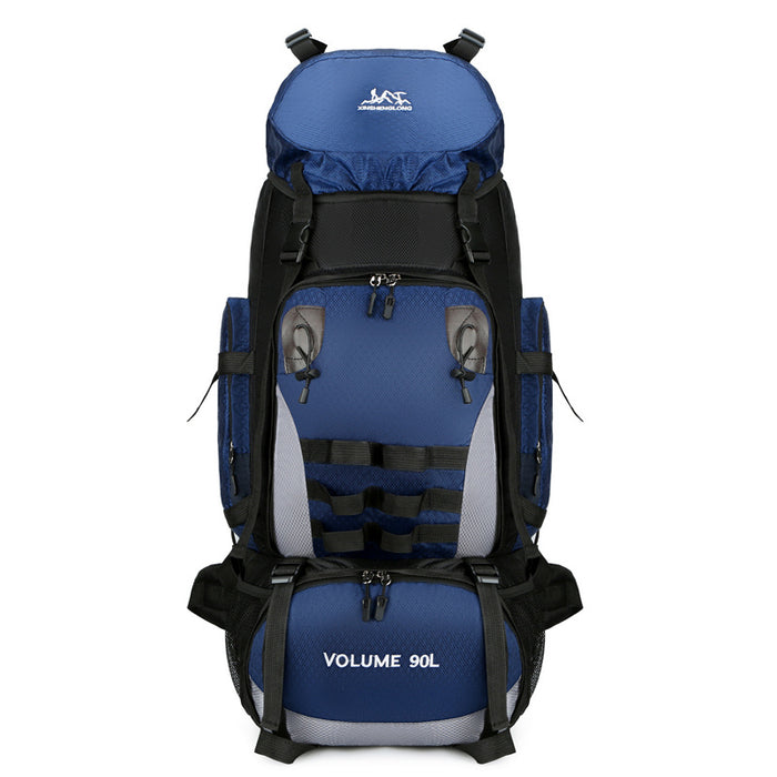 90L Large Capacity Outdoor Travel Backpack For Men, Waterproof And Durable Hiking Bag, Cotton Quilt, Luggage, Work Backpack