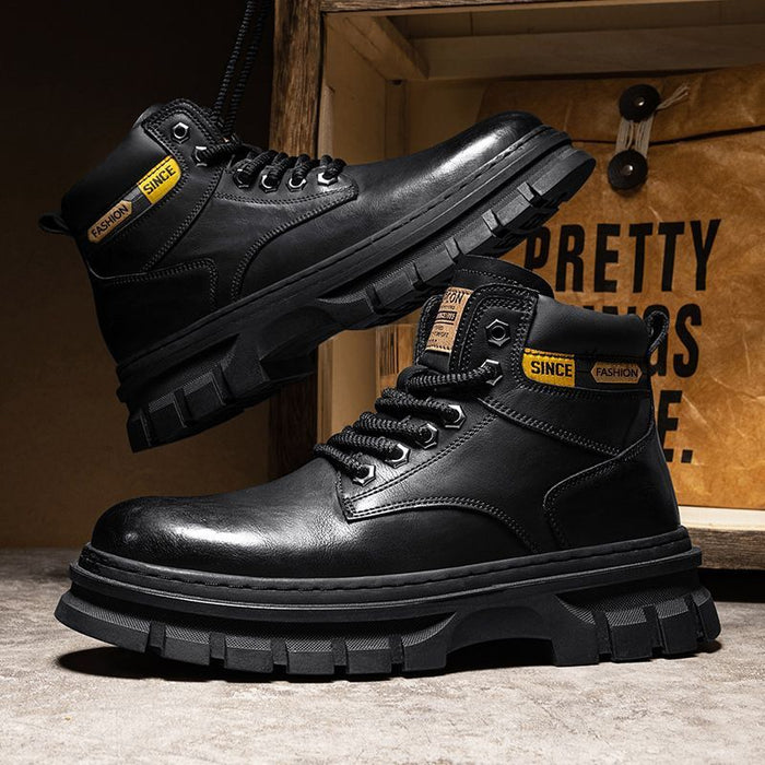 Martin Boots Men Trendy High Top British Working Wear