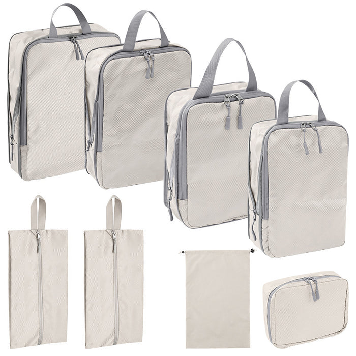 Bolsa organizadora de viaje comprimida, juego de ocho piezas, digital