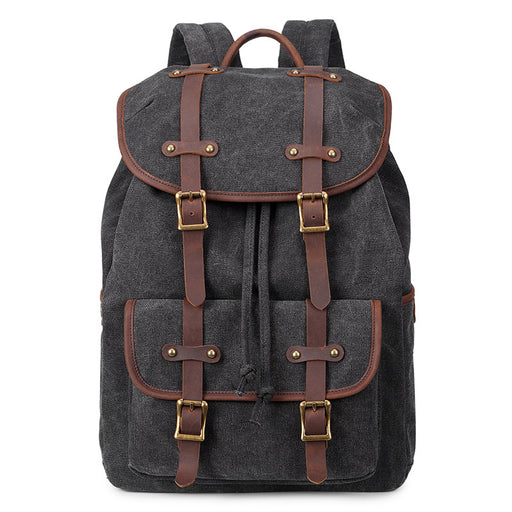 Canvas Backpack Oil Wax Outdoor Travel