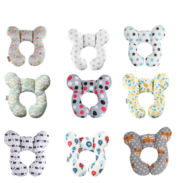 Asiento de seguridad para recién nacidos con carrito de empuje y almohada en forma de U