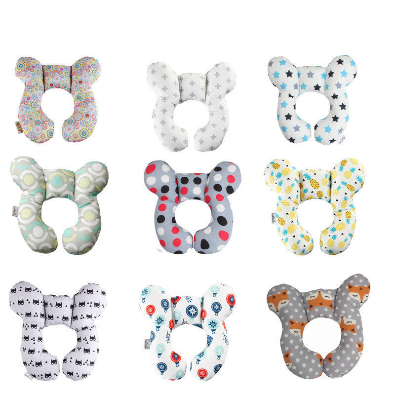 Asiento de seguridad para recién nacidos con carrito de empuje y almohada en forma de U