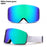 Lunettes de ski double couche antibuée pour la protection des yeux