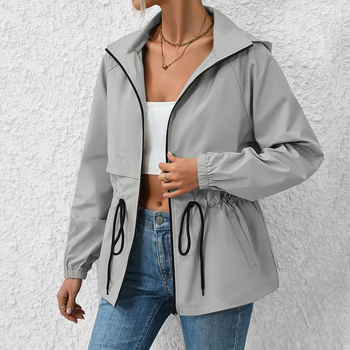 Veste imperméable à capuche décontractée pour sports de plein air et alpinisme