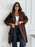 Autumn And Winter Fashion Simple Solid Color Long Sleeve Single-breasted Wool Coat