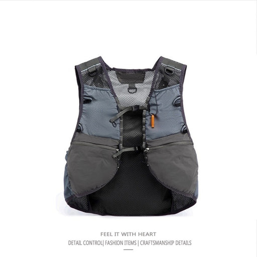 Gilet de pêche pour homme avec sac à dos intégré