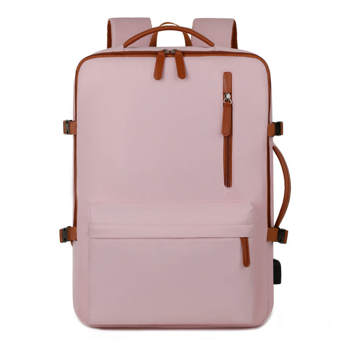 Business Travel Laptop Bag With Dual-Shoulder USB Charging Port