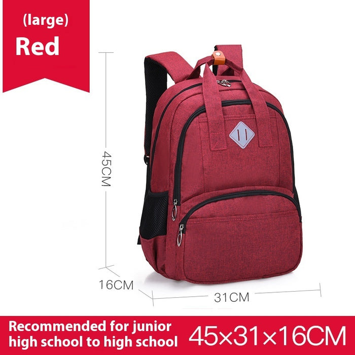 Primary School Student Schoolbag Male Grade 3-6 Junior's Schoolbag Female Double Backpack