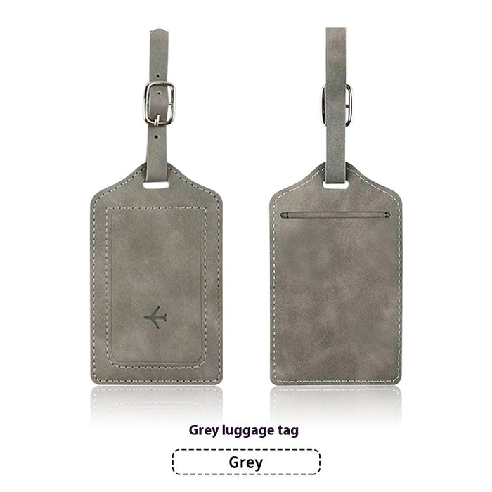 Ensemble porte-passeport en cuir PU anti-magnétique et étiquette à bagages