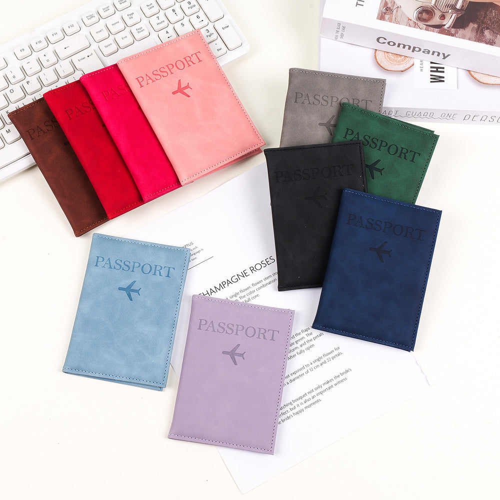 Leather Passport Protective Case With Large Capacity