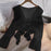 Plus-size Ruffled Chiffon Sun-protective Top For Women